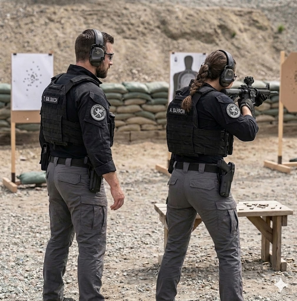 ARVIK specialists training on a live-fire range